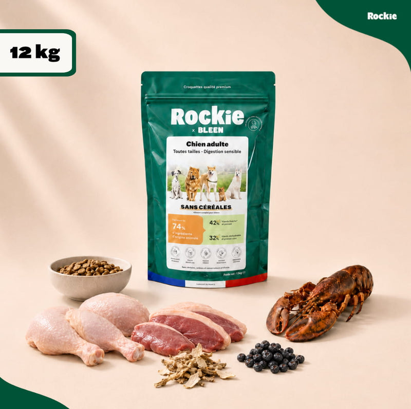 Croquettes chiens sans céréales Poulet, Dinde & Légumes